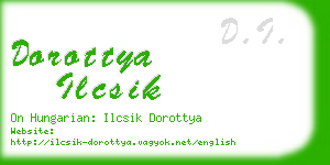 dorottya ilcsik business card